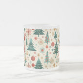 フェスティバルウィンターホリデーズパターン フロストグラスマグカップ (中央)