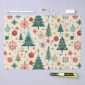 フェスティバルウィンターホリデーズパターン 薄葉紙 (クラフト)