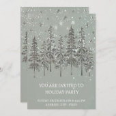 フェスティバルウィンターホリデーパーティー招待状 シーズンカード (正面/裏面)