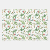 フェスティバルウィンターホリデーボタニカル ラッピングペーパーシート (正面)