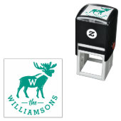 フェスティバルウィンタームースモノグラムファミリークリスマス セルフインキングスタンプ (インサイチュ)