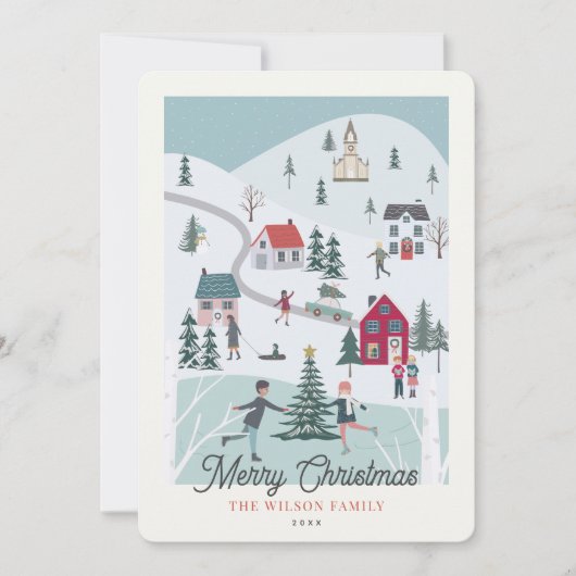 フェスティバルウィンターメリークリスマスタウン/ヴィレッジ シーズンカード (正面)