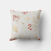 フェスティバルウィンターレッドベリーと離れ装飾用クッション クッション (裏面)