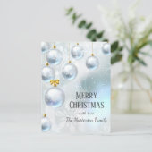 フェスティバルウィンターワンダーランドシルバーボールクリスマス ポストカード (スタンド正面)