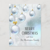 フェスティバルウィンターワンダーランドシルバーボールクリスマス ポストカード (正面)