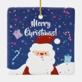 フェスティバルウィンターワンダーランドフレーム |家族の写真 セラミックオーナメント (裏面)