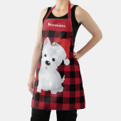フェスティバルウェスティードドッグサンタハットバッファロープレイドチェック エプロン (インサイチュ)