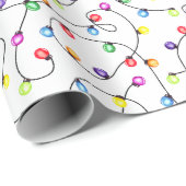 フェスティバルウォーターカラークリスマスライトホリデイ ラッピングペーパー (ロールコーナー)