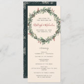 フェスティバルウォーターカラークリスマスリースズ プログラム (正面/裏面)