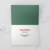 フェスティバルウォーターカラーゴールデンレトリエバードッグズクリスマス シーズンカード (内部)