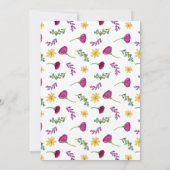 フェスティバルウォーターカラーフローラフィエスタリハーサルディナー 招待状 (裏面)