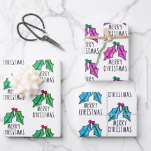 フェスティバルウォーターカラーホリーベリークリスマス