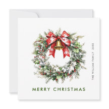 フェスティバルウォーターカラーホリーベリーパインリース