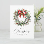 フェスティバルウォーターカラーホリーベリーパインリース シーズンカード (スタンド正面)