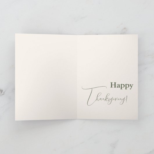 フェスティバルウォーターカラーホワイトカボチャバラサンクスギヴィ シーズンカード (内部)