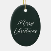 フェスティバルウォーターカラーホースエクエストランクリスマス セラミックオーナメント (裏面)