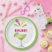 フェスティバルウォーターカラーマルガリータ |サルド紙プレート ペーパープレート (パーティー)