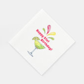 フェスティバルウォーターカラーマルガリータ | 21歳の誕生日 スタンダードランチョンナプキン (角)