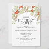 フェスティバルウォーターカ企業のラーホリデーパーティー 招待状 (正面)