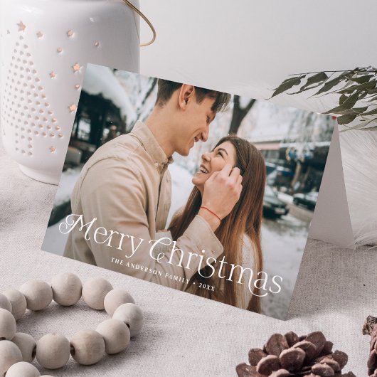 フェスティバルエレガンスメリークリスマスフォト シーズンカード