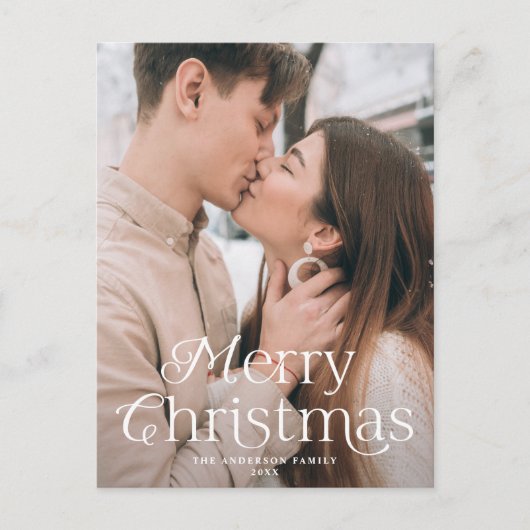 フェスティバルエレガンスメリークリスマスフォト シーズンポストカード (正面)