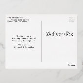 フェスティバルエレガンスメリークリスマスフォト 箔シーズンポストカード (裏面)