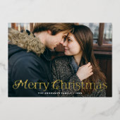 フェスティバルエレガンスメリークリスマスレッドフォト 箔シーズンカード (正面)