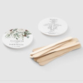 フェスティバルエレガントの冬のエバーグリーン結婚式 ハンドファン (組立なし)