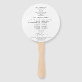 フェスティバルエレガントの冬のエバーグリーン結婚式 ハンドファン (裏面)