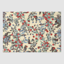 フェスティバルエレガントウォーターカラーレッドブルーベリーベージュ 薄葉紙