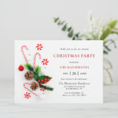 フェスティバルエレガントオーナメントクリスマスホリデーパーティー 招待状 (スタンド正面)
