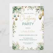 フェスティバルエレガントオーナメントパーティー 招待状 (正面/裏面)