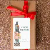 フェスティバルエレガントクリスマスギフトホリデーステッカー ラベル