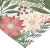 フェスティバルエレガントクリスマスポインセティアホリデイ テーブルクロス (アングル)