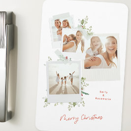 フェスティバルエレガントクリスマス植物写真アルバム マグネット