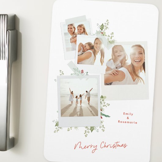 フェスティバルエレガントクリスマス植物写真アルバム マグネット
