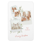 フェスティバルエレガントクリスマス植物写真アルバム マグネット (縦)