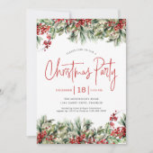 フェスティバルエレガントグリーナリーホリデーパーティー 招待状 (正面)