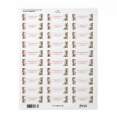 フェスティバルエレガントグリーナリーホリデー差出人住所 ラベル (フルシート)