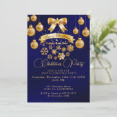フェスティバルエレガントゴールデンボウブルークリスマスパーティー 招待状 (スタンド正面)