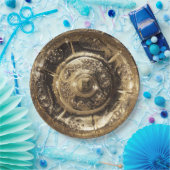 フェスティバルエレガントゴールデン装飾金ゴールドルック ペーパープレート (パーティー)