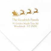 フェスティバルエレガントサンタズスリー差出人住所 ラバースタンプ