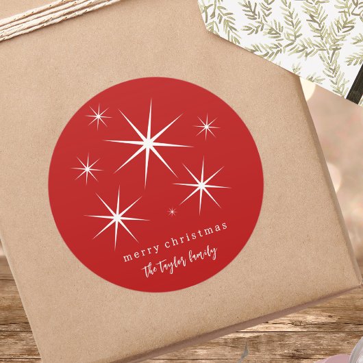 フェスティバルエレガントスモダンクリスマスター ラウンドシール