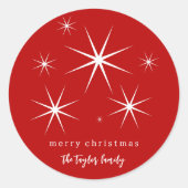 フェスティバルエレガントスモダンクリスマスター ラウンドシール (正面)