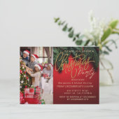 フェスティバルエレガントパーティー赤い写真 招待状 (スタンド正面)