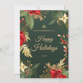 フェスティバルエレガントビジネスプロフェッショナルクリスマス シーズンカード (正面)