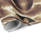 フェスティバルエレガントブラウンクリスマススターシック ラッピングペーパー (ロールコーナー)