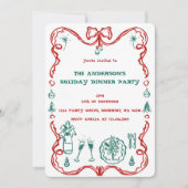 フェスティバルエレガントホリデーディナーパーティー 招待状 (正面)