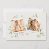 フェスティバルエレガントボタニカルクリスマスフォトアルバム シーズンカード (正面)