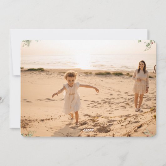 フェスティバルエレガントボタニカルクリスマスフォトアルバム シーズンカード (裏面)